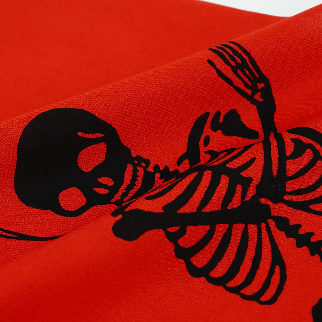 手ぬぐい「ガイコツ外面」