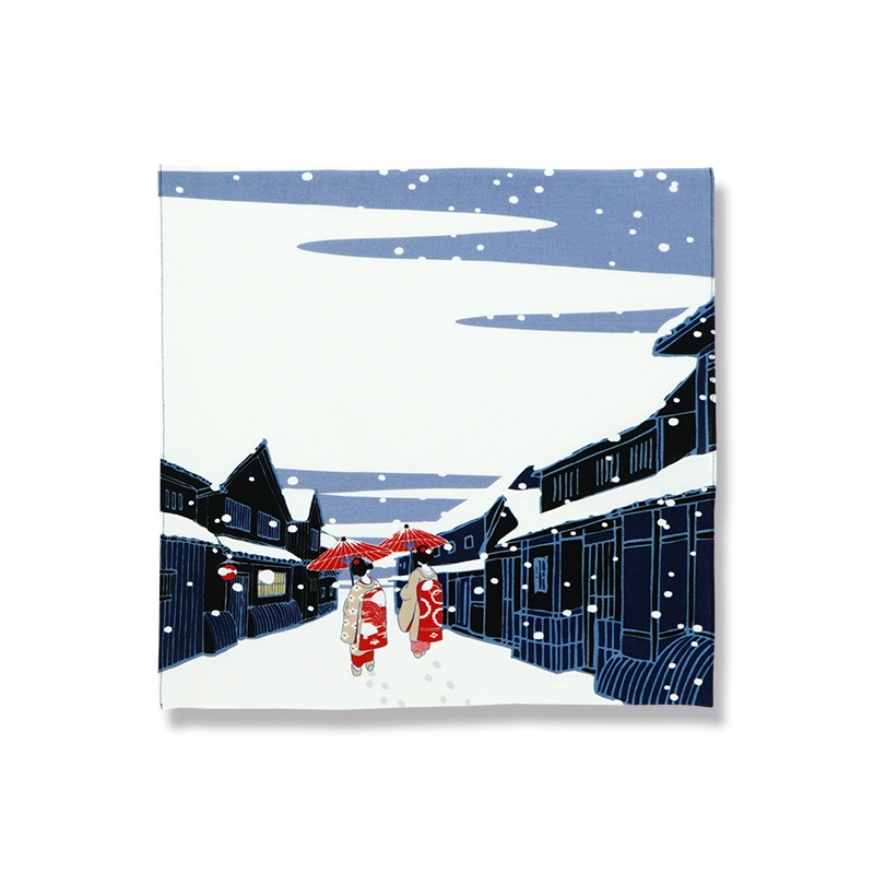 てはん「祇園の雪景色」