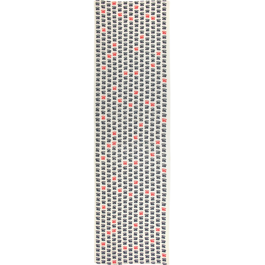 ガーゼ120㎝ 「電話」（レッド）