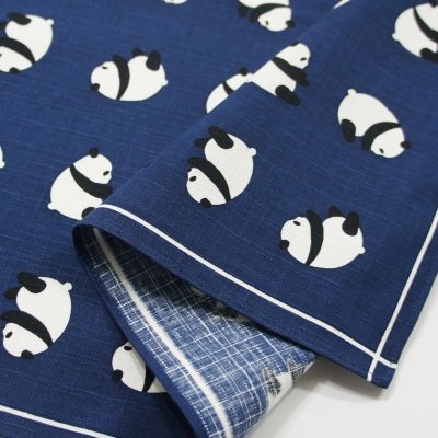 小風呂敷 「パンダ」（ネイビー／ブラック）