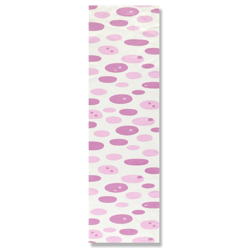 手ぬぐい総柄120㎝「池」（パープル）