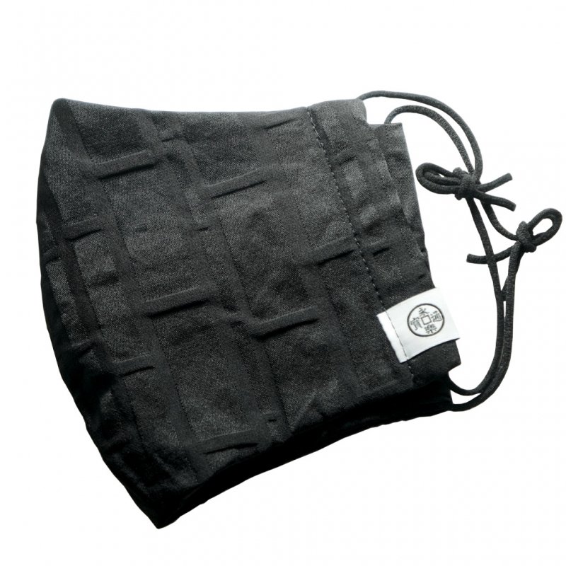 シルクマスク 「竹」（ブラック）