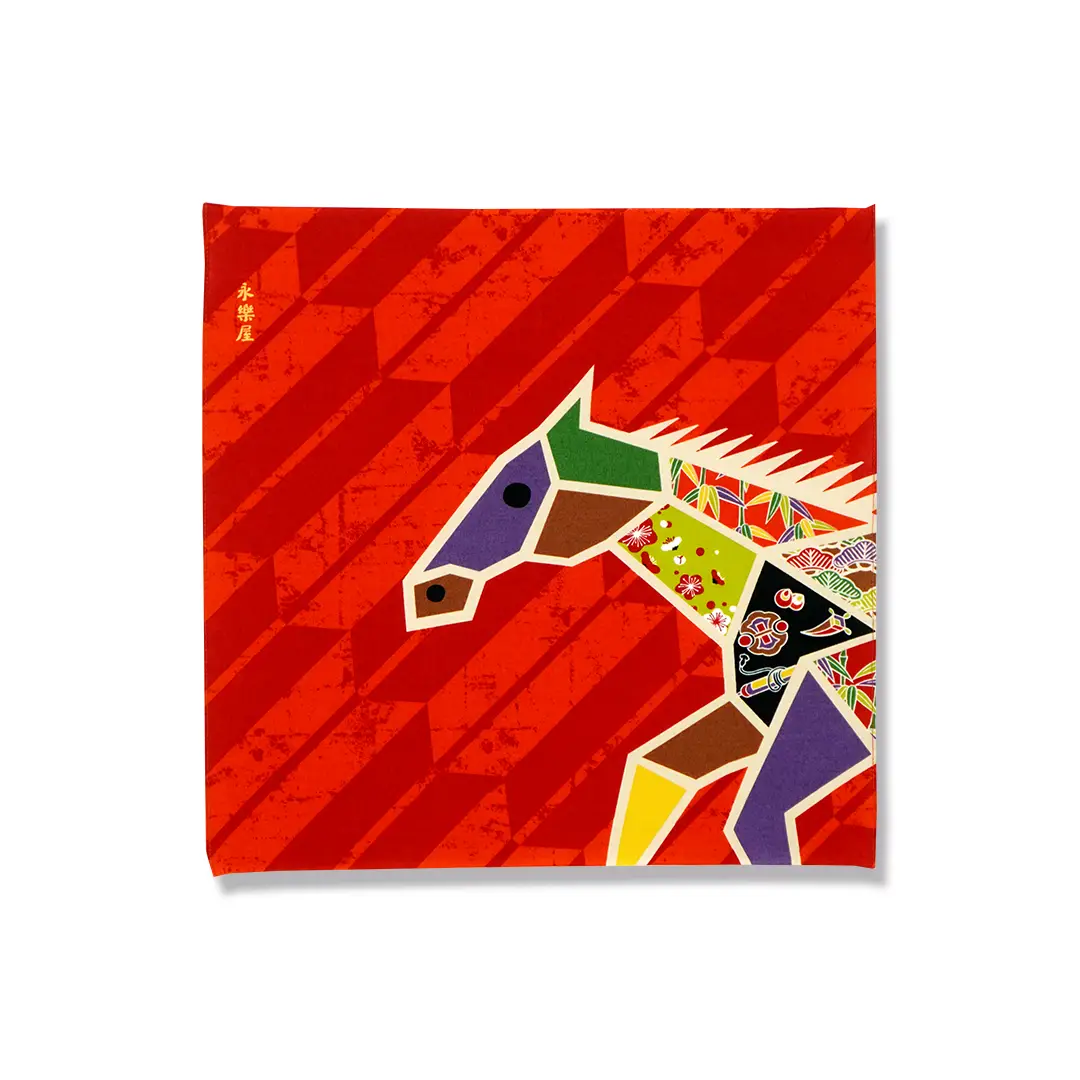 てはん「干支午」（左） | てはん・ハンカチ | 永楽屋