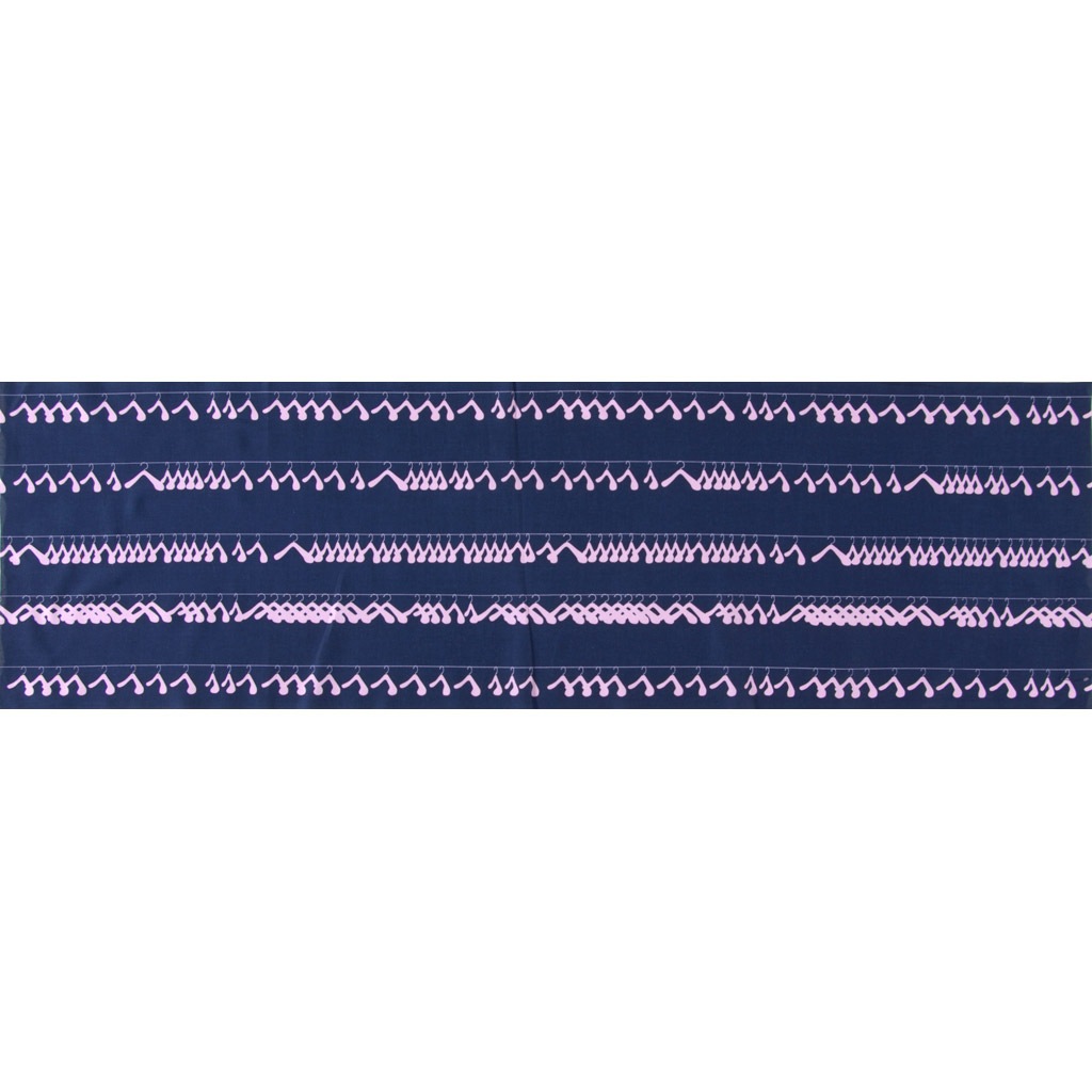 手ぬぐい総柄120㎝「ハンガー」(ピンク)