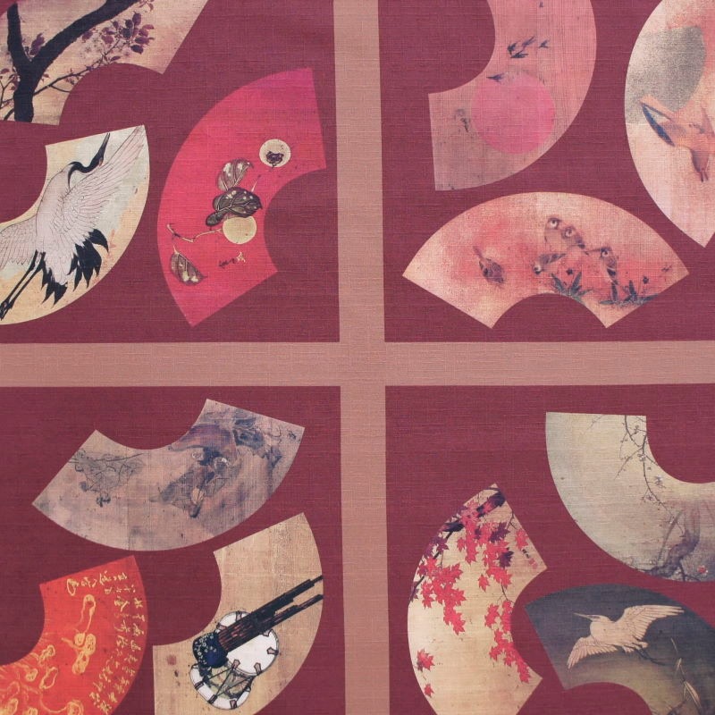 大風呂敷「宮脇賣扇庵天井画」（化粧箱付）
