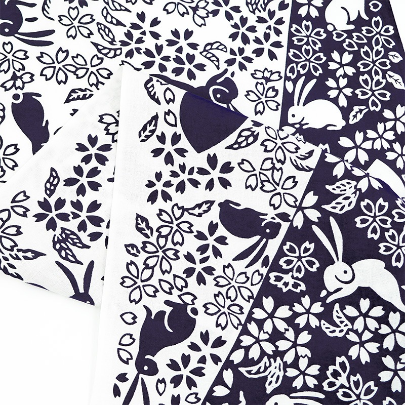 手ぬぐい「月うさぎ」