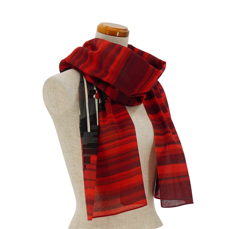 ガーゼ180cm「鳥居と舞妓さん」