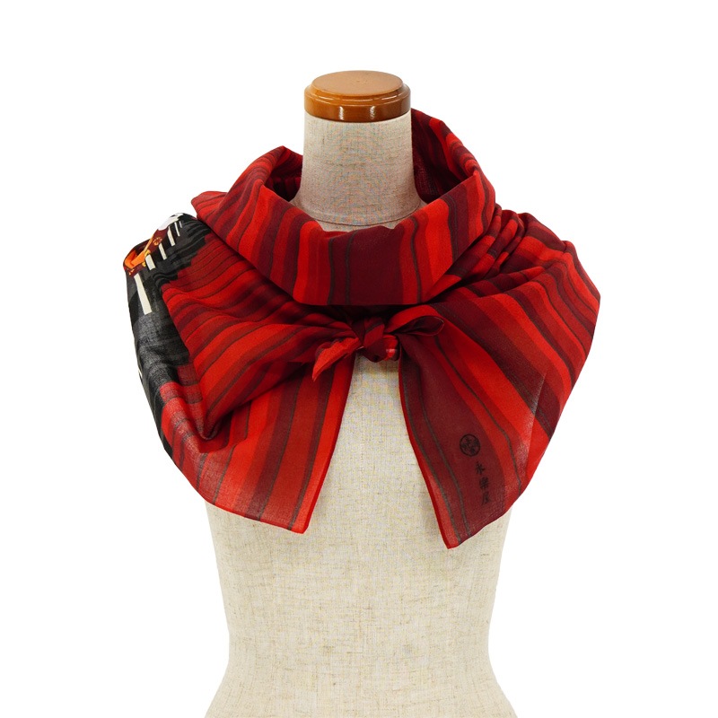 ガーゼ180cm「鳥居と舞妓さん」