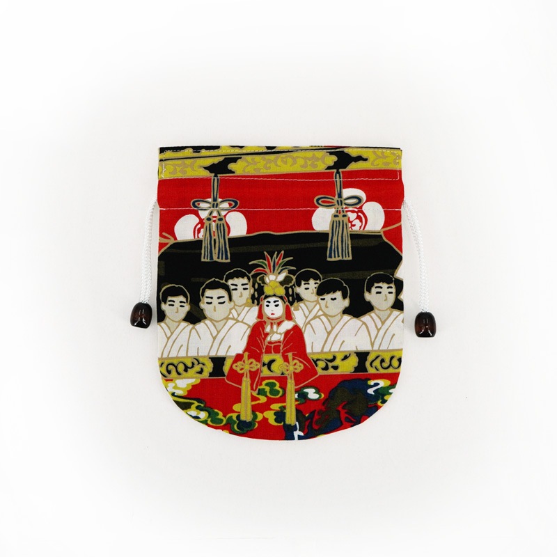 リバーシブル手ぬぐい巾着 「祇園祭長刀鉾」