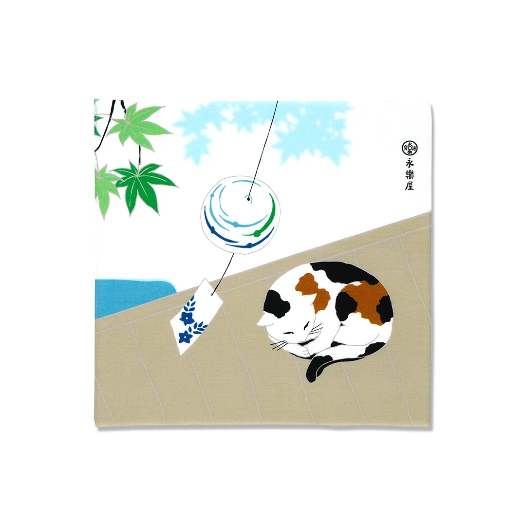 てはん「猫と青紅葉」