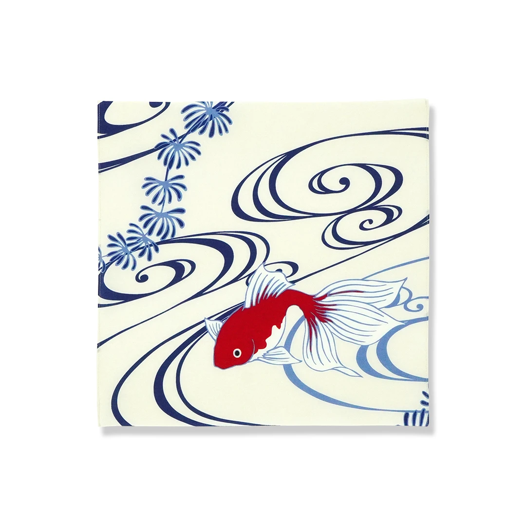 てはん「流水に金魚」（一匹）