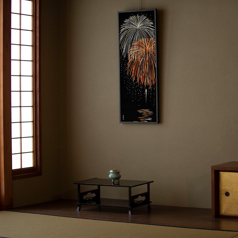 手ぬぐい「打上花火」