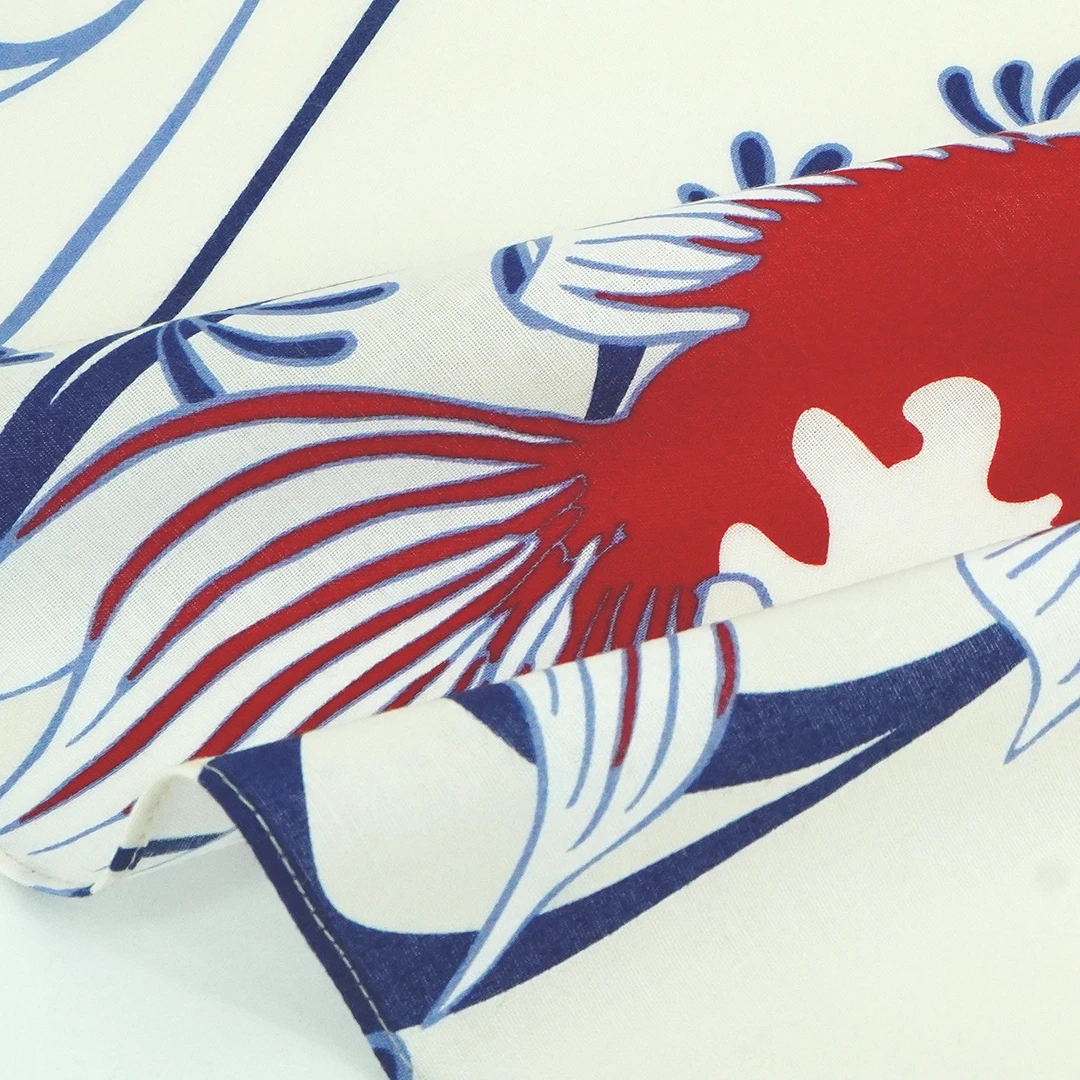 てはん「流水に金魚」（二匹）