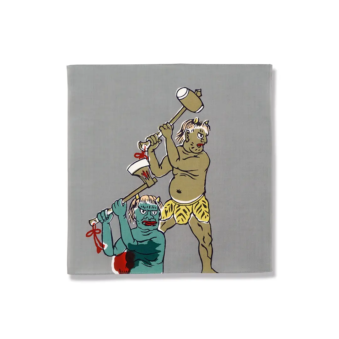 てはん「年中行事二月・盧山寺節分」（黄・緑鬼）