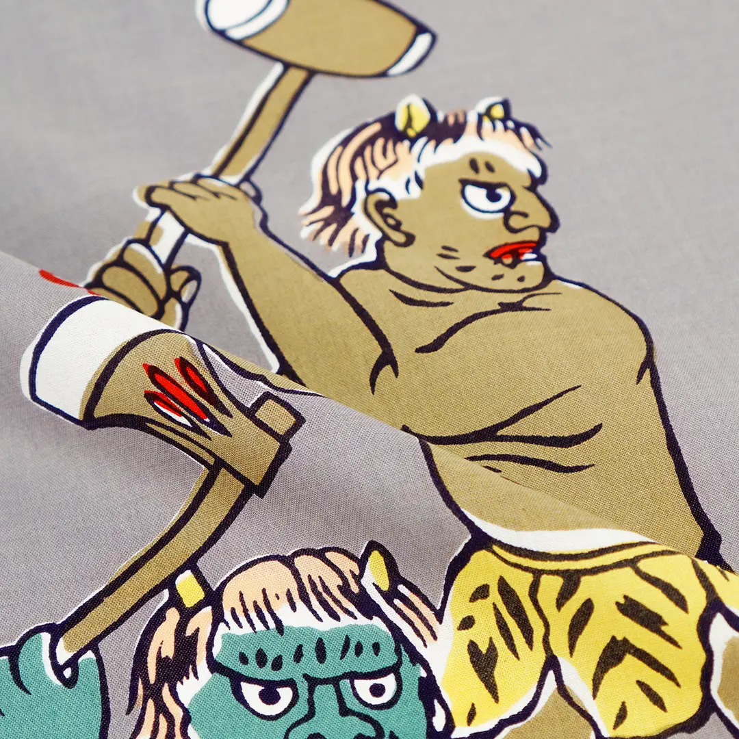 てはん「年中行事二月・盧山寺節分」（黄・緑鬼）