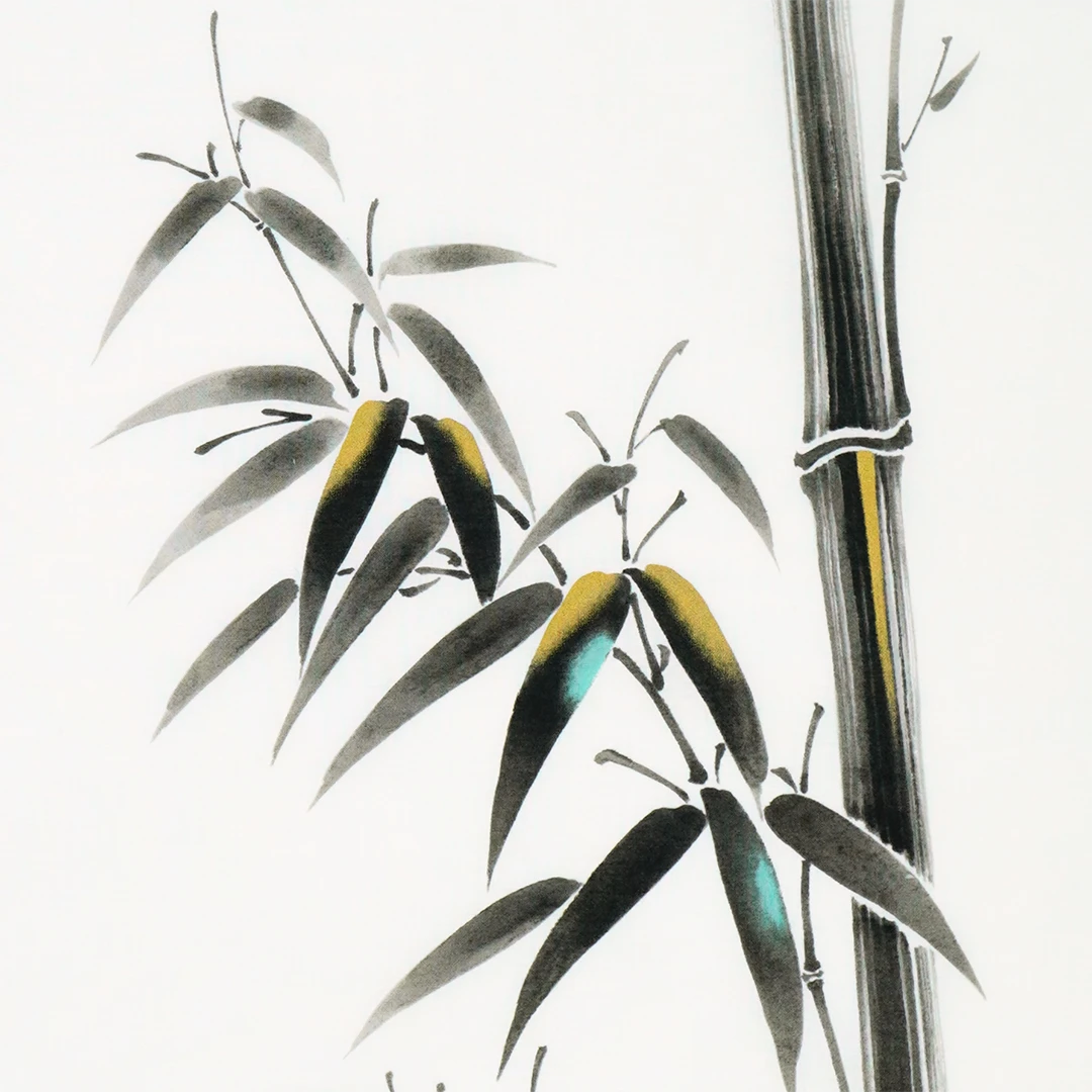 手ぬぐい「墨絵竹」