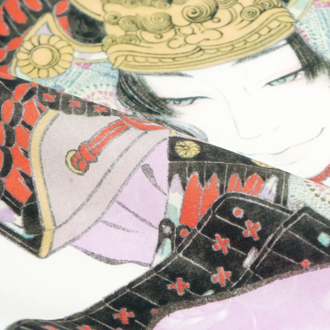 手ぬぐい「源義経」諫山宝樹×永楽屋（化粧箱付き）※米国産海島綿使用