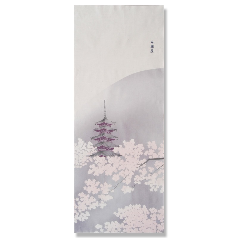 手ぬぐい「古都の桜」