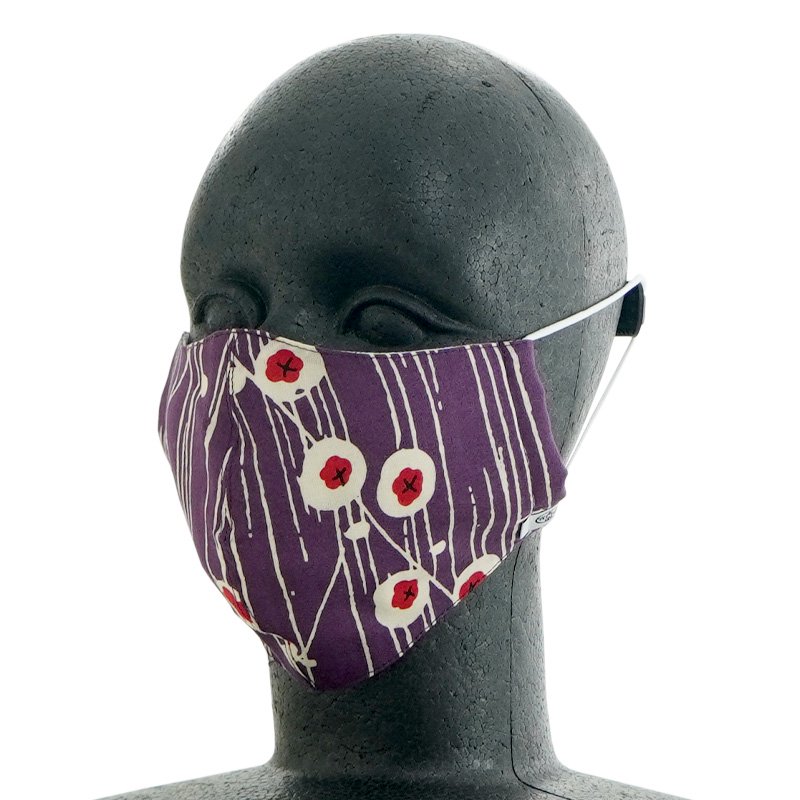 手ぬぐい立体マスク 「雪梅」