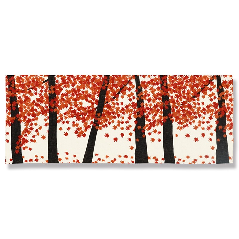 ガーゼ90cm「紅葉」（オレンジ）