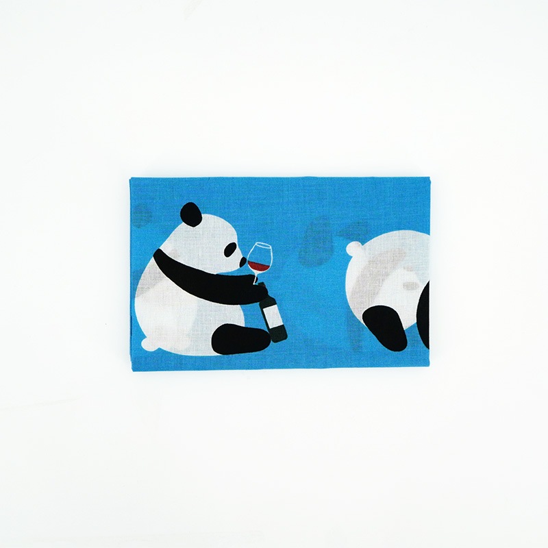 手ぬぐい「かんぱ～いころころパンダ」