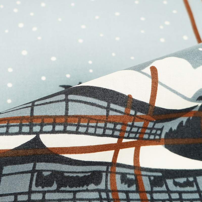 てはん「円窓の雪景色」