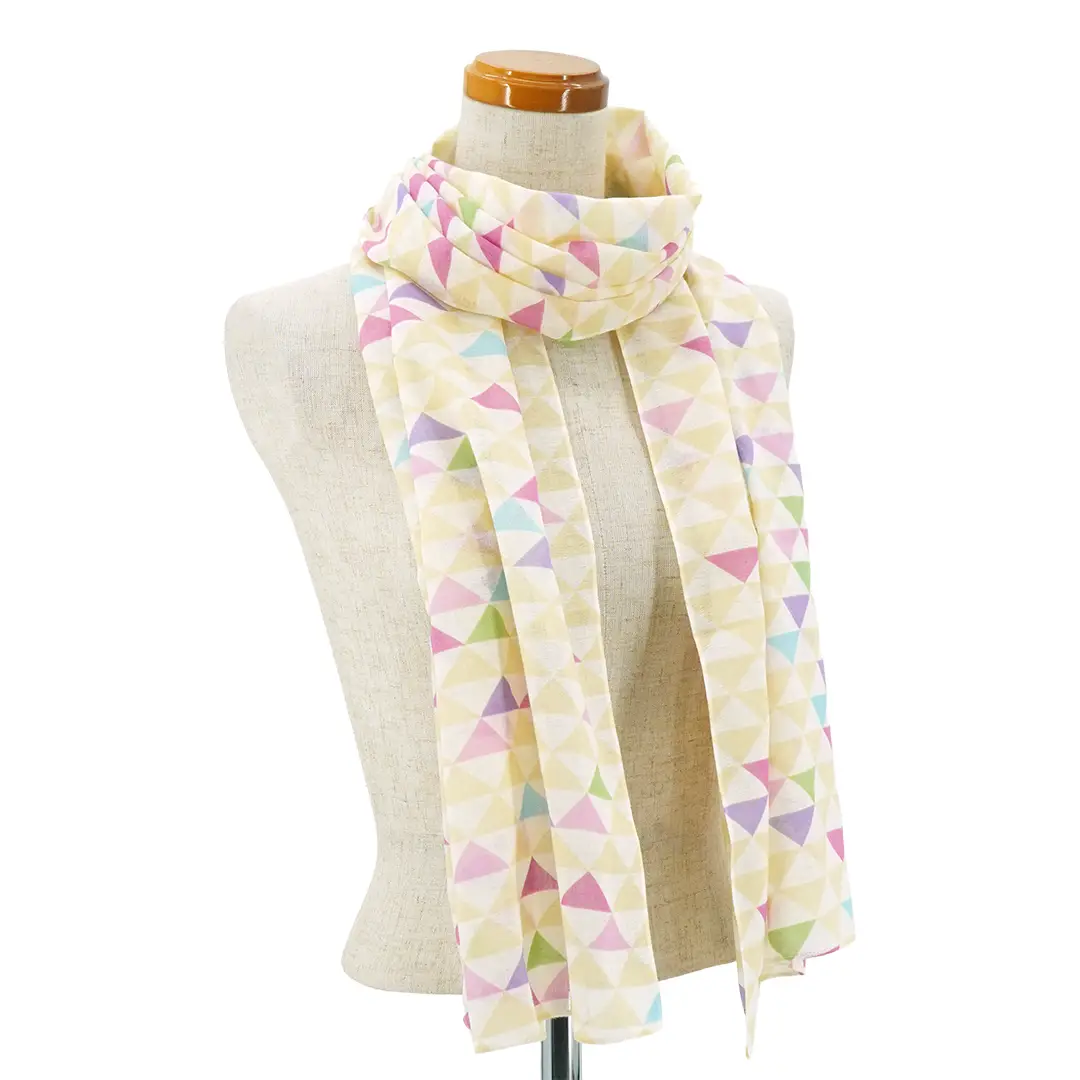 ガーゼ180cm「鱗」（ピンク）