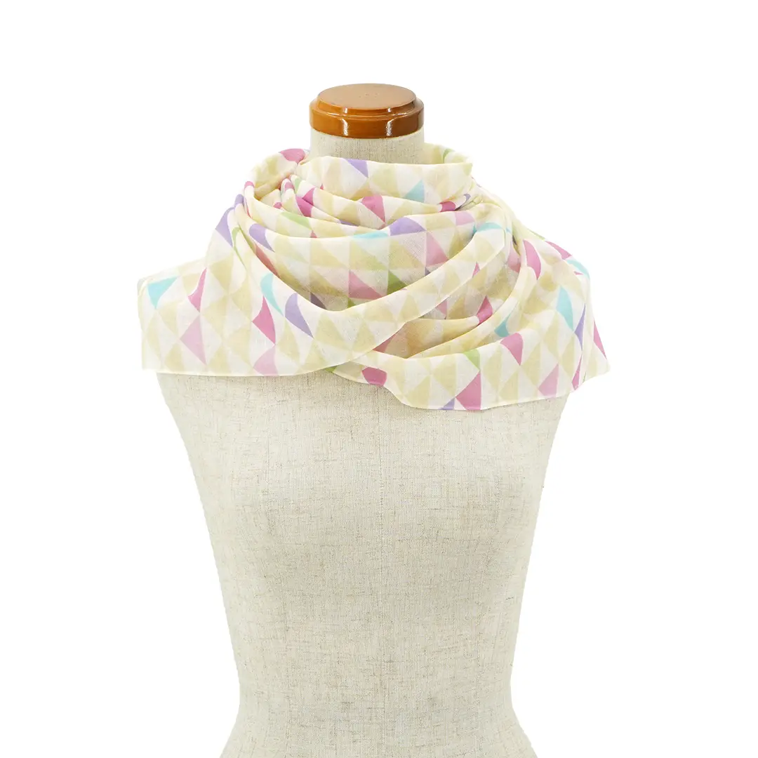 ガーゼ180cm「鱗」（ピンク）