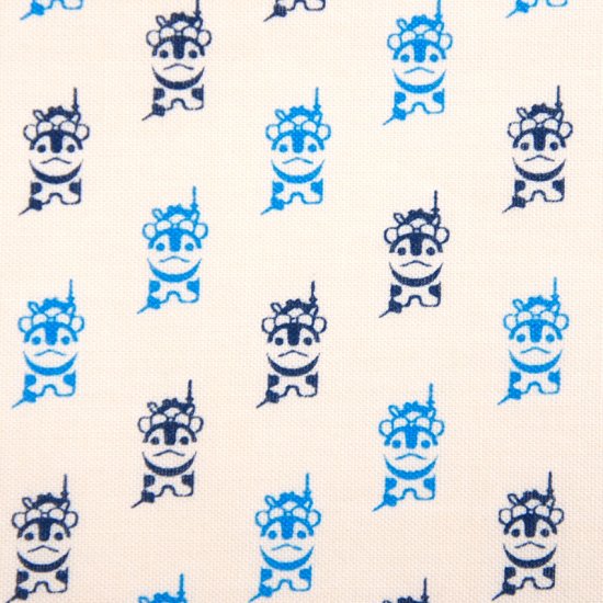 手ぬぐい総柄90cm「プチMOMO」（ネイビー）