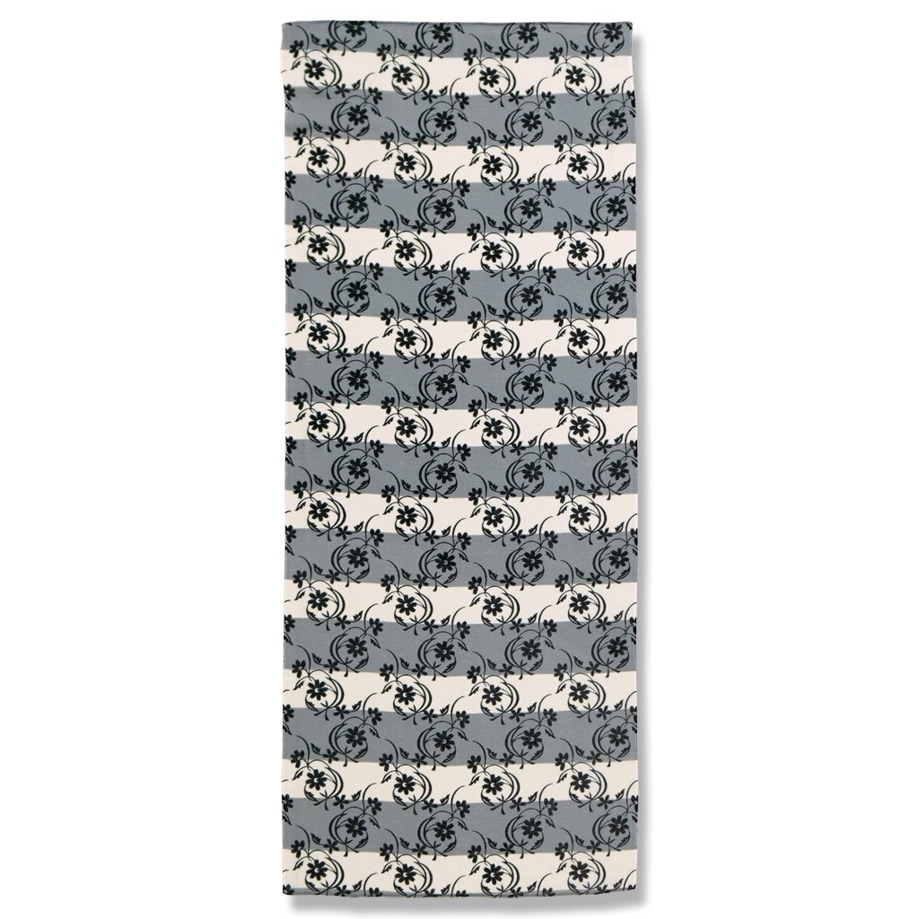 ガーゼ90㎝ 「フラワー」（ブラック）