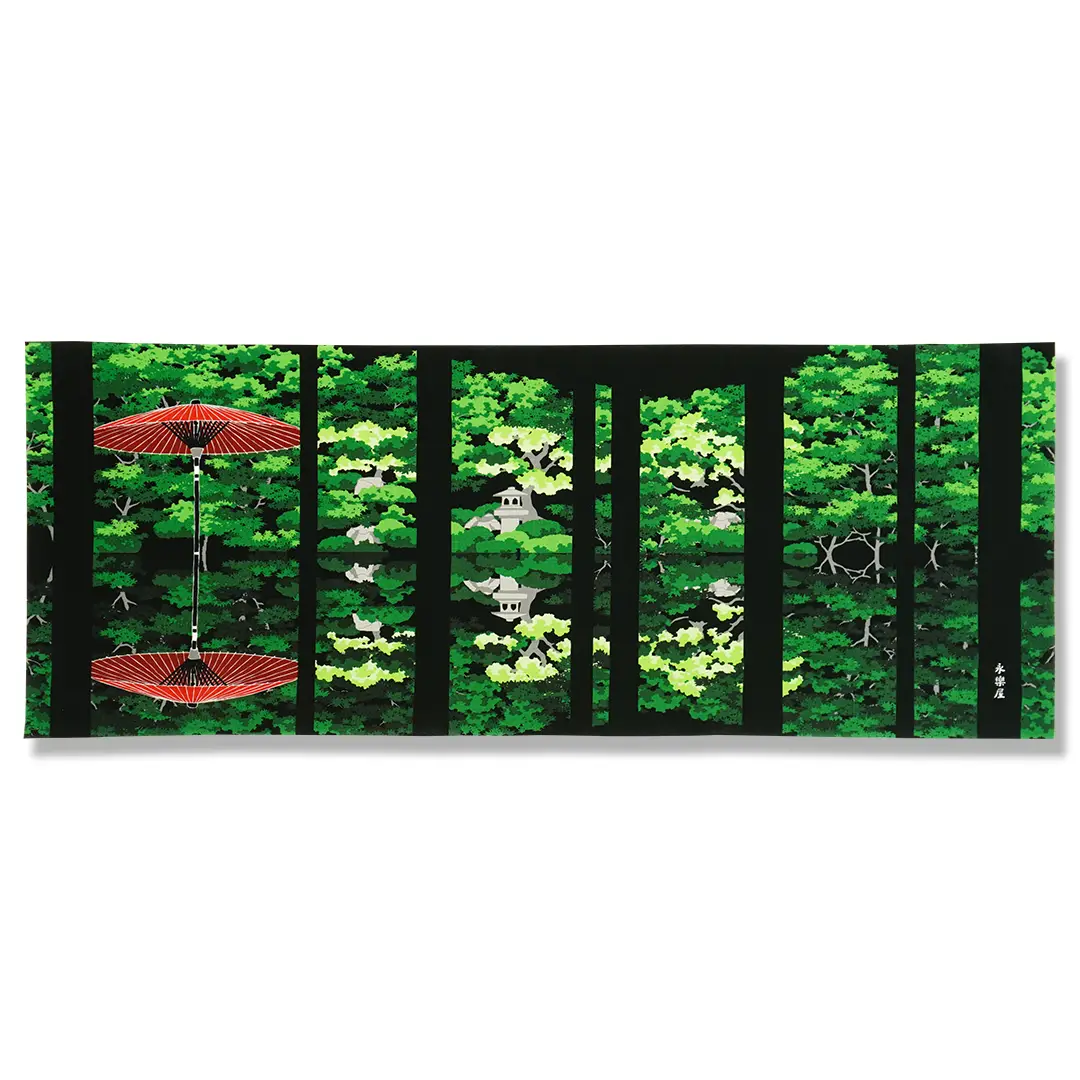 手ぬぐい「鏡紅葉」