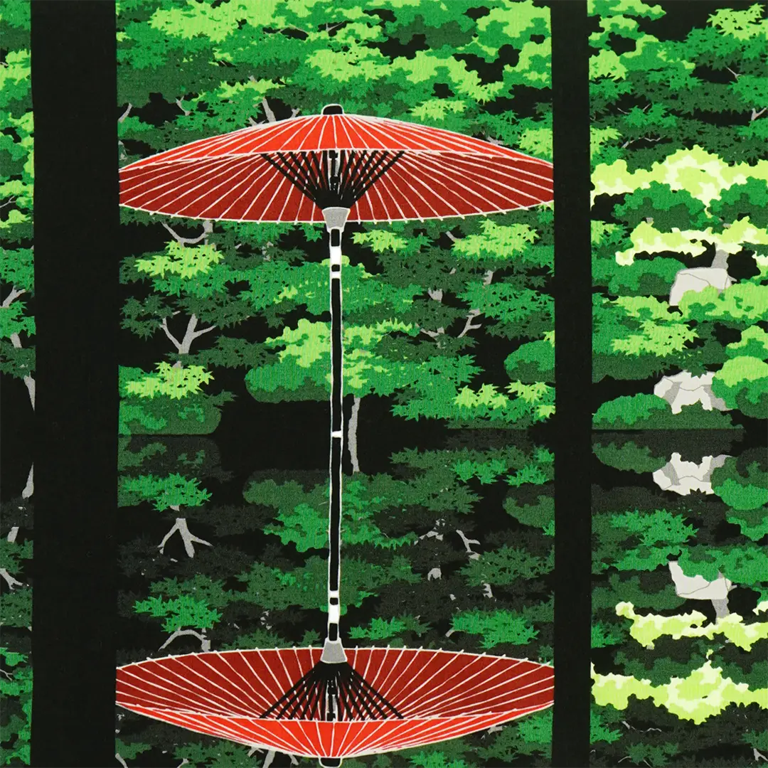 手ぬぐい「鏡紅葉」