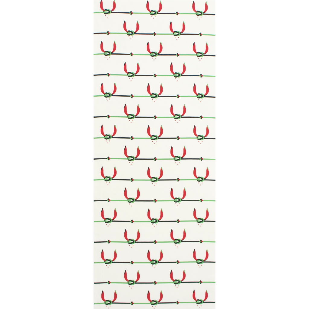 手拭総柄90cm むすび兎 グリーン レッド すべての商品 永楽屋
