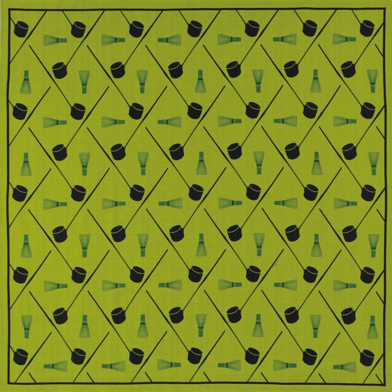 大風呂敷 「茶道具文」