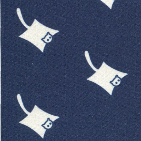 クリーニングクロス（大）「ももんが並び」 (ネイビー)