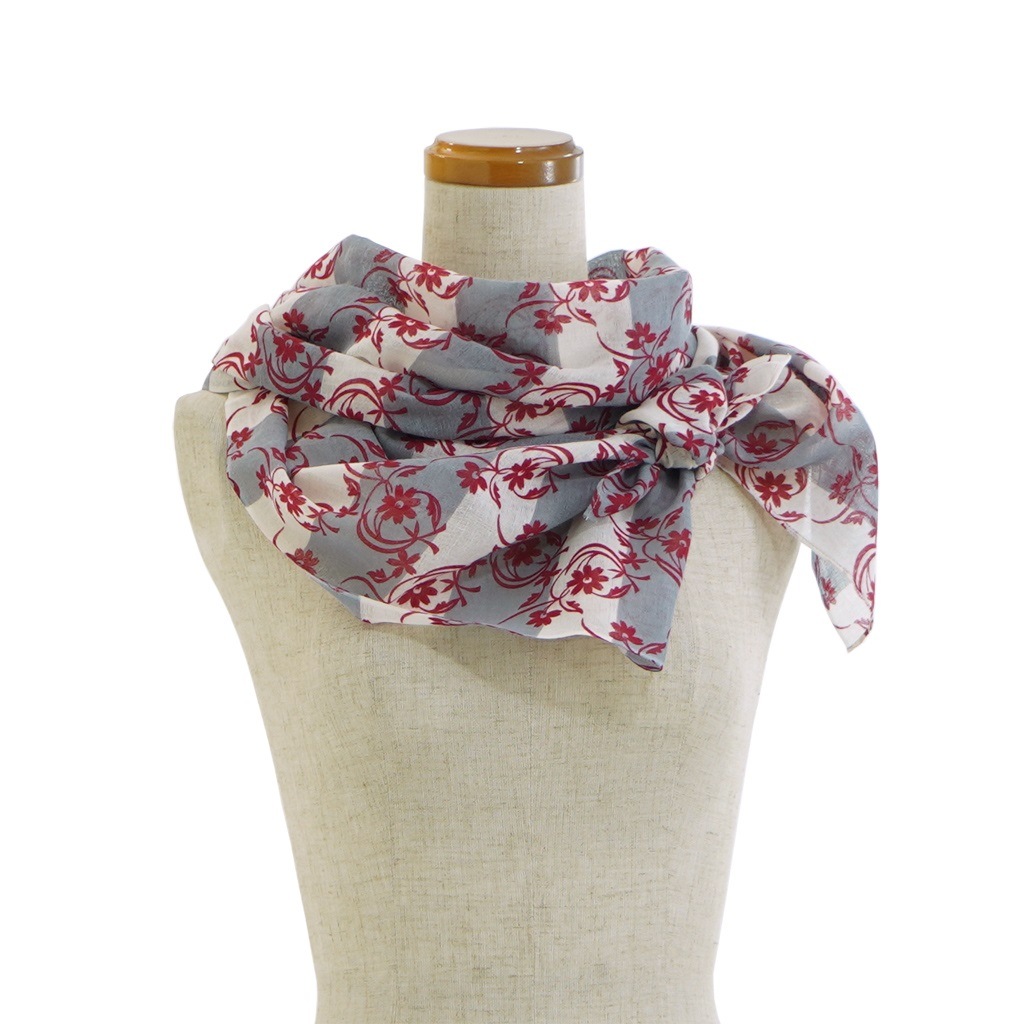 ガーゼ180㎝ 「フラワー」（レッド）