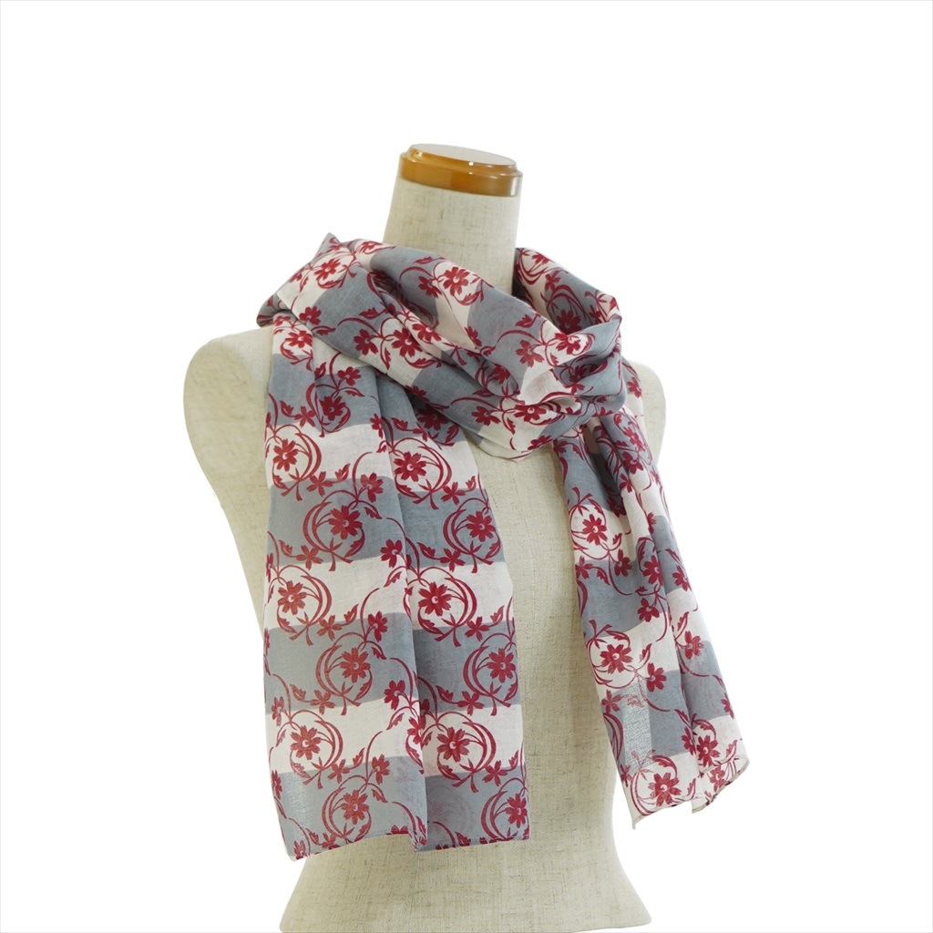 ガーゼ180㎝ 「フラワー」（レッド）