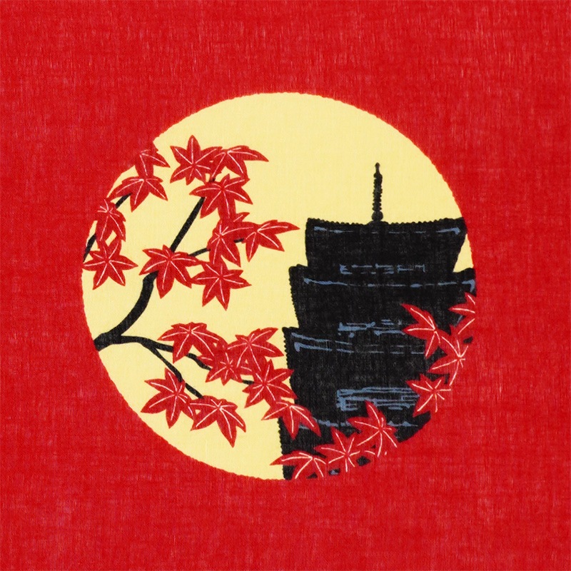 ガーゼ180cm「京の四季」