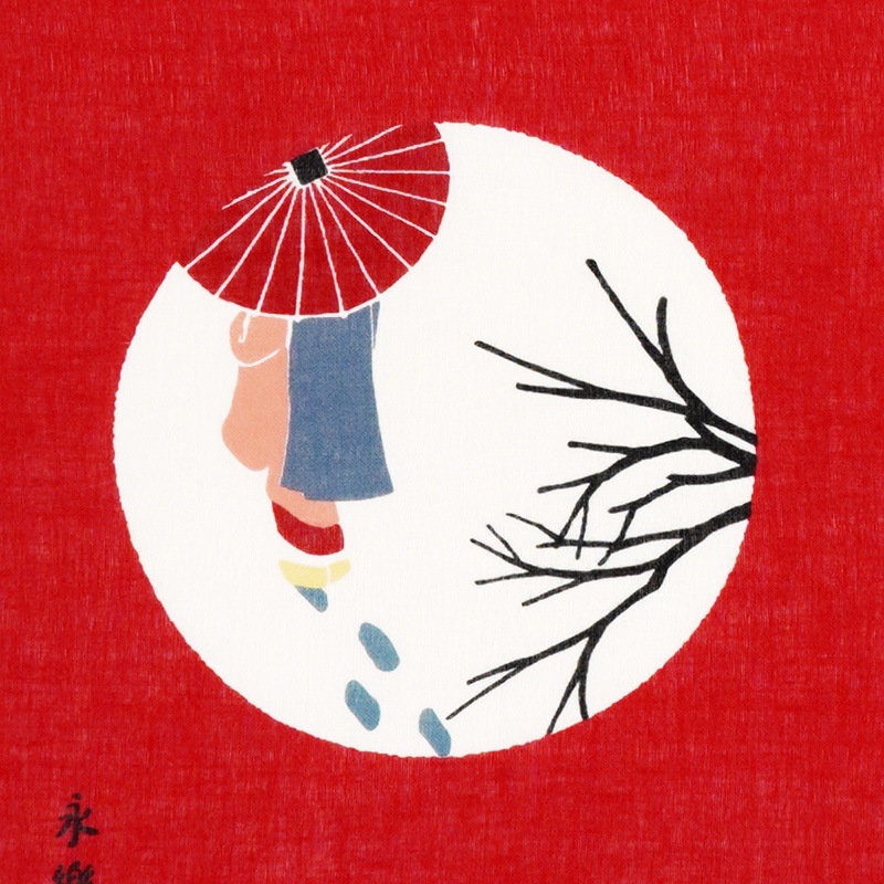 ガーゼ180cm「京の四季」