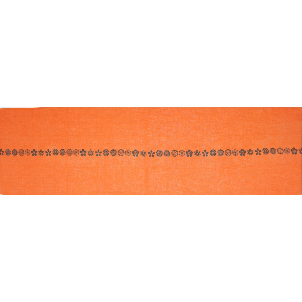 ガーゼ120㎝ 「小紋並び」（オレンジ）