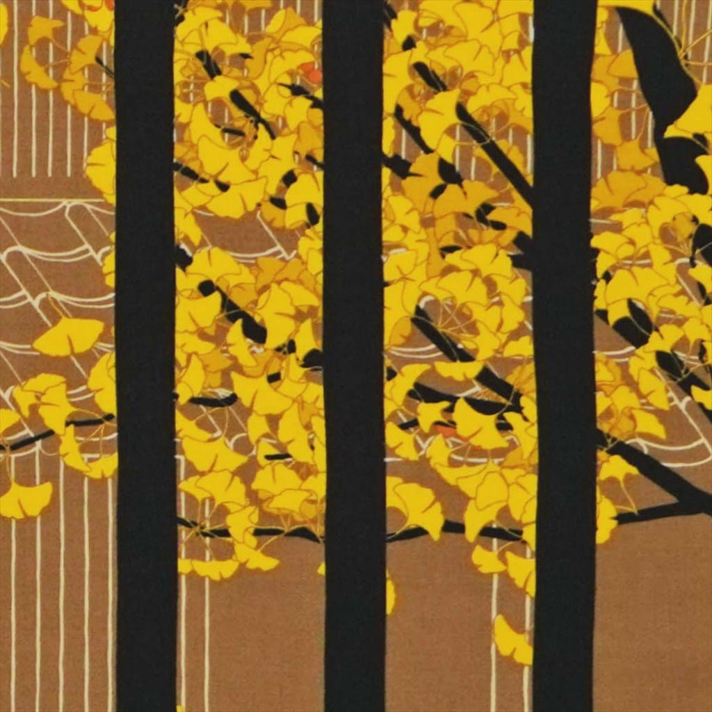 手ぬぐい「晩秋の町家」