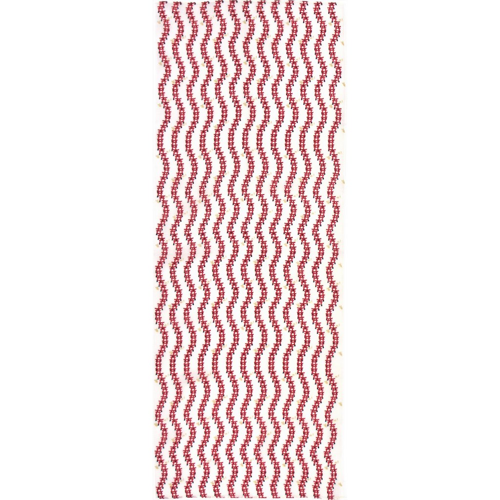 ガーゼ90cm「鳥居」（エンジ）