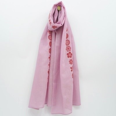 ガーゼ120㎝ 「小紋並び」（ピンク）