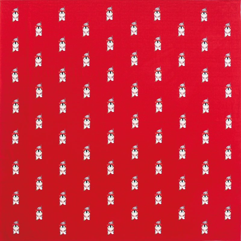 大風呂敷 「MINIMOMO」（レッド）