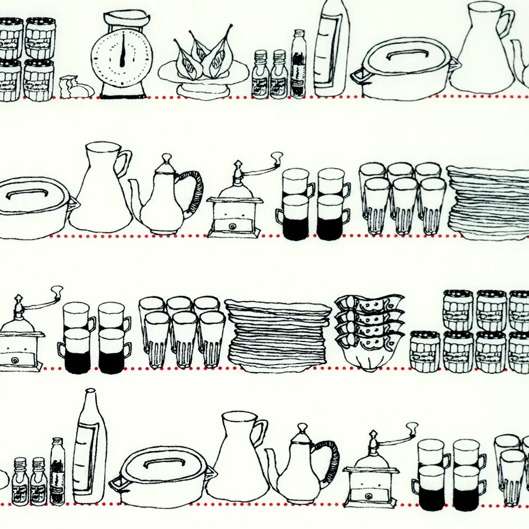 手ぬぐい総柄90cm「キッチン」