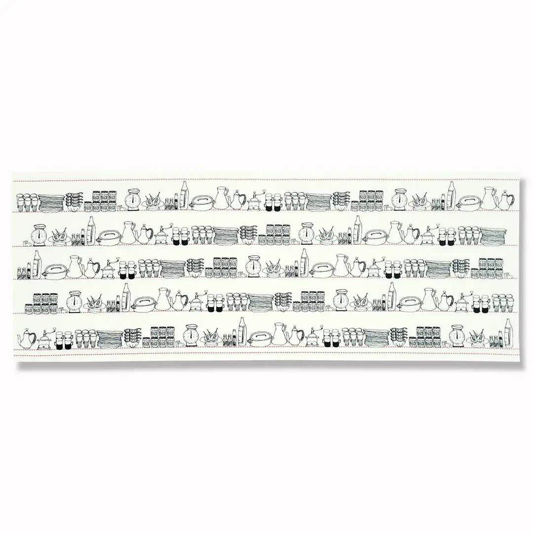 手ぬぐい総柄90cm「キッチン」