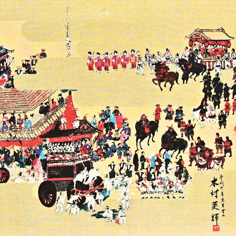 手ぬぐい「祇園祭絵図」