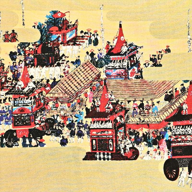 手ぬぐい「祇園祭絵図」