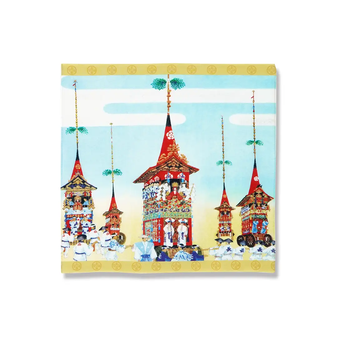 てはん絢爛屏風『祇園祭山鉾図』 | てはん・ハンカチ | 永楽屋