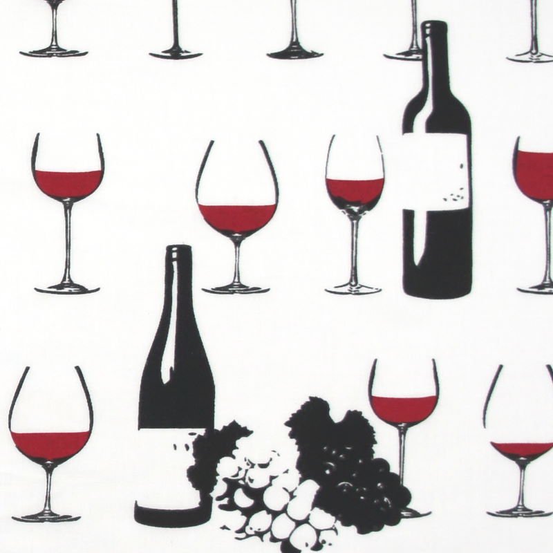 手ぬぐい総柄90㎝「ワイン」